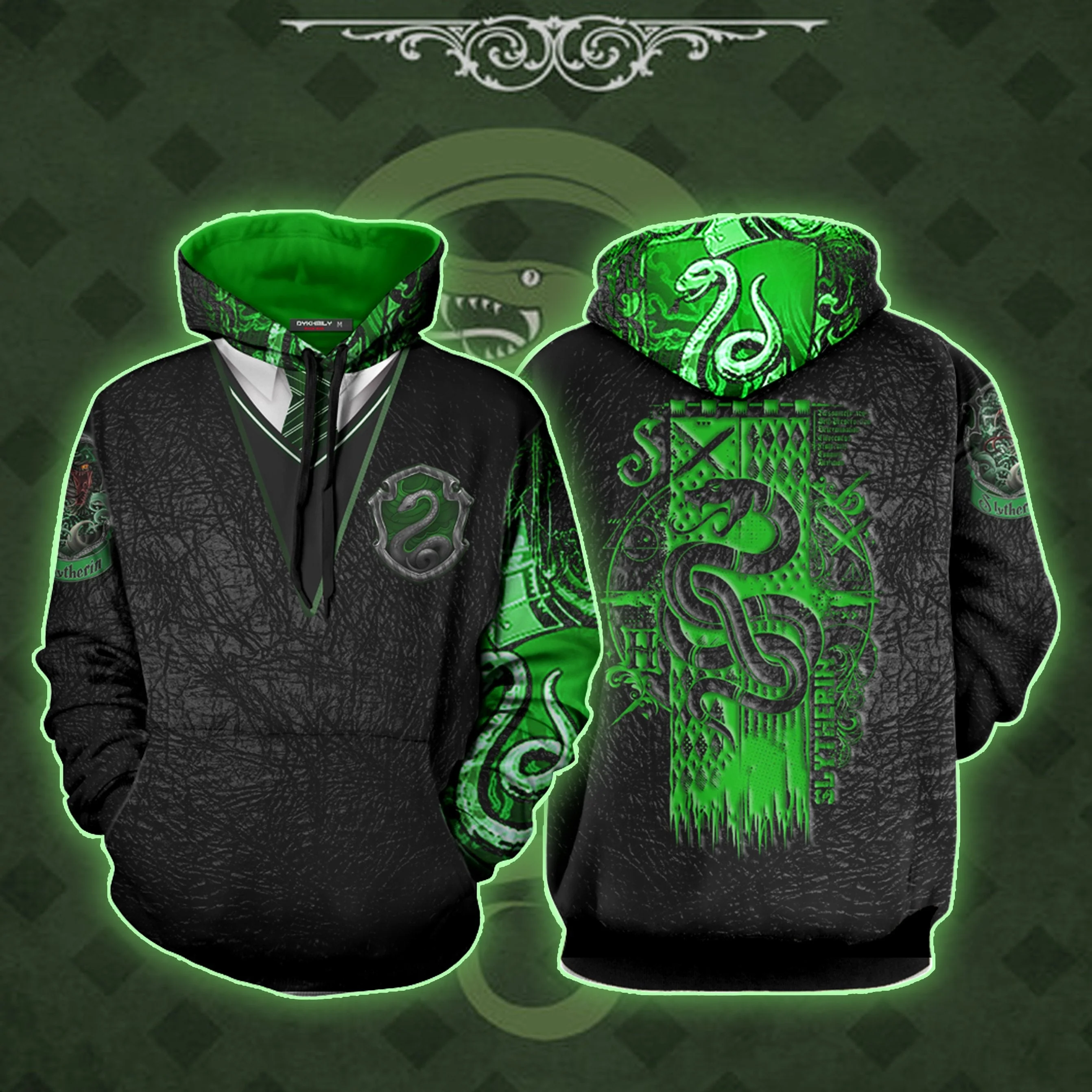 The Slytherin Snake Harry Potter 3D T-shirt - Image 3