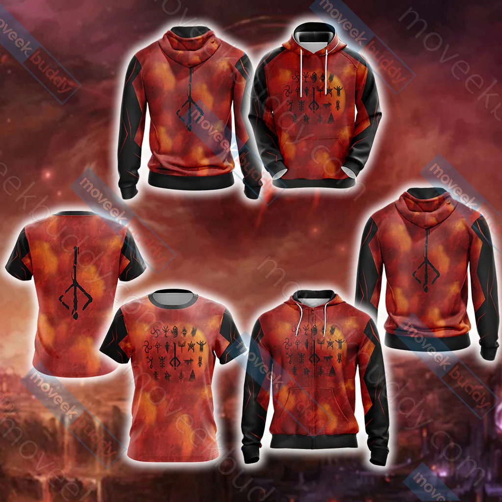 Bloodborne - Runes Unisex 3D T-shirt - Image 11