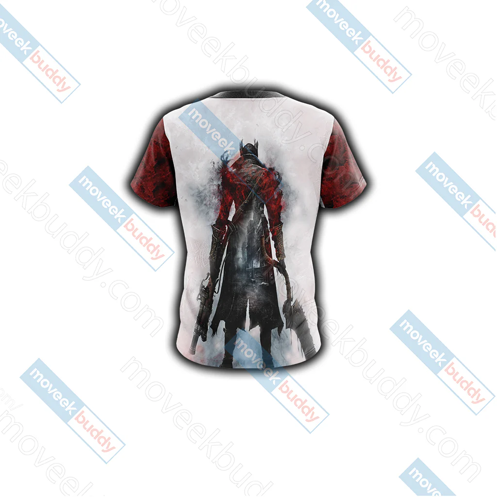Bloodborne - The Hunter Unisex 3D T-shirt - Image 3