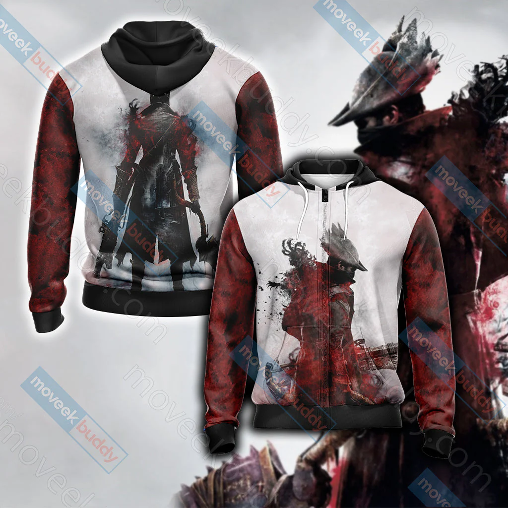 Bloodborne - The Hunter Unisex 3D T-shirt - Image 5