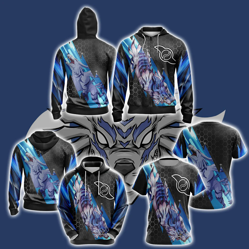 Digimon - Garurumon New Unisex 3D T-shirt - Image 12