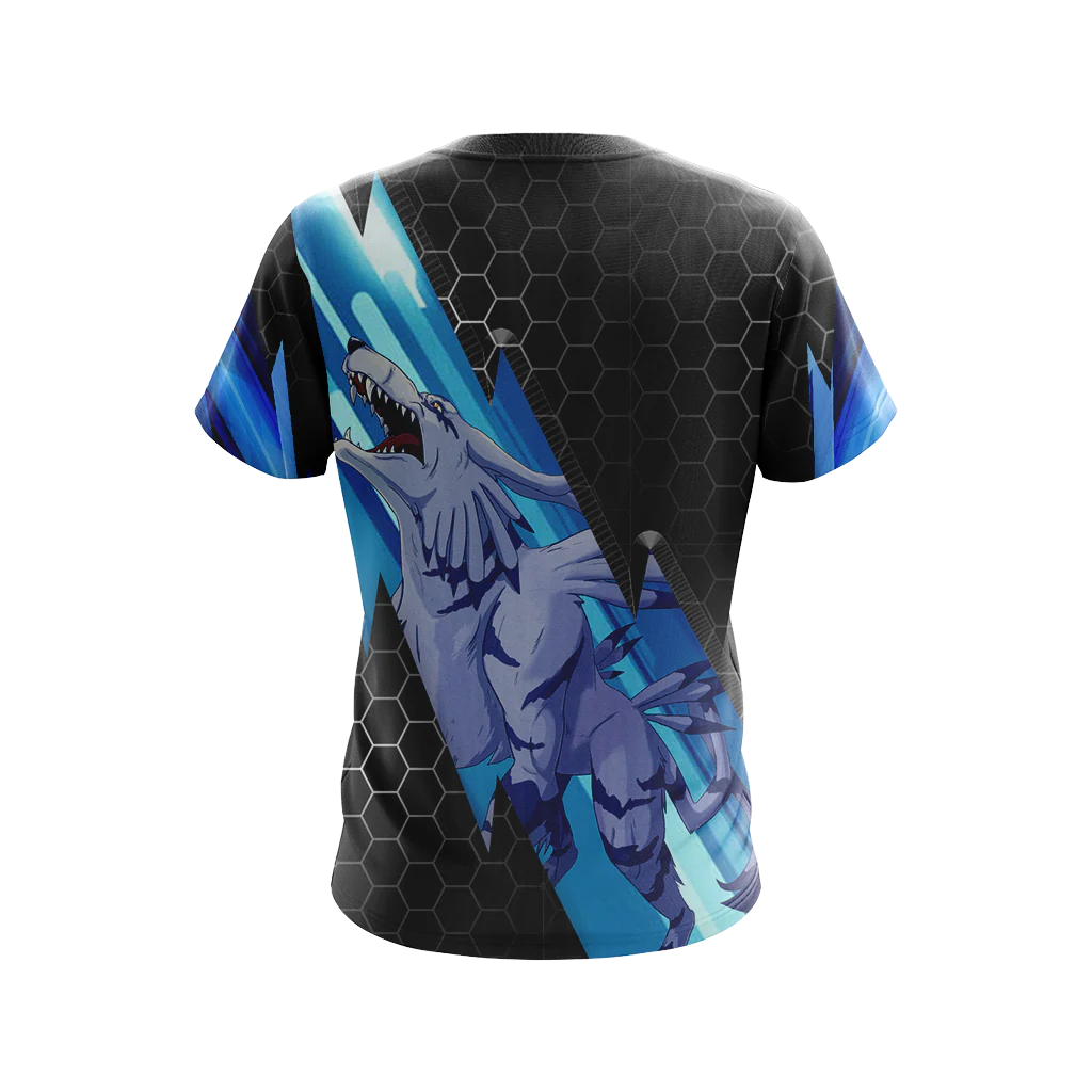 Digimon - Garurumon New Unisex 3D T-shirt - Image 3