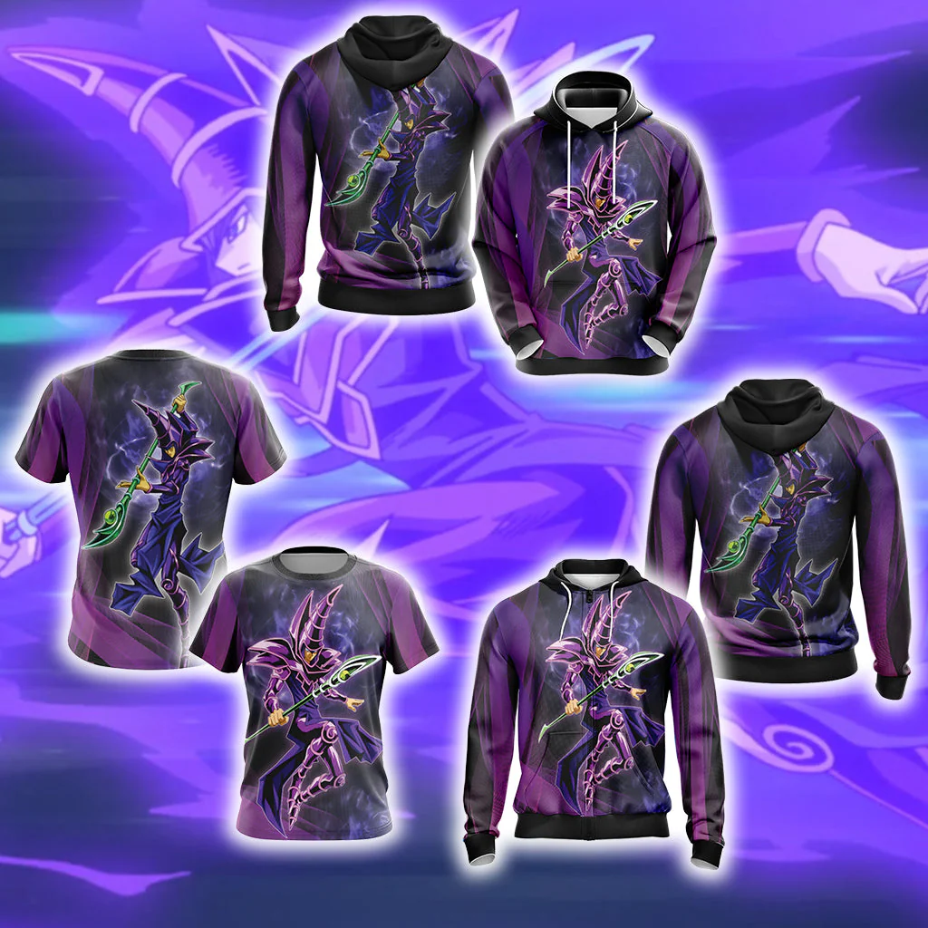 Yu-Gi-Oh! Dark Magician (Male) New Unisex 3D T-shirt - Image 9