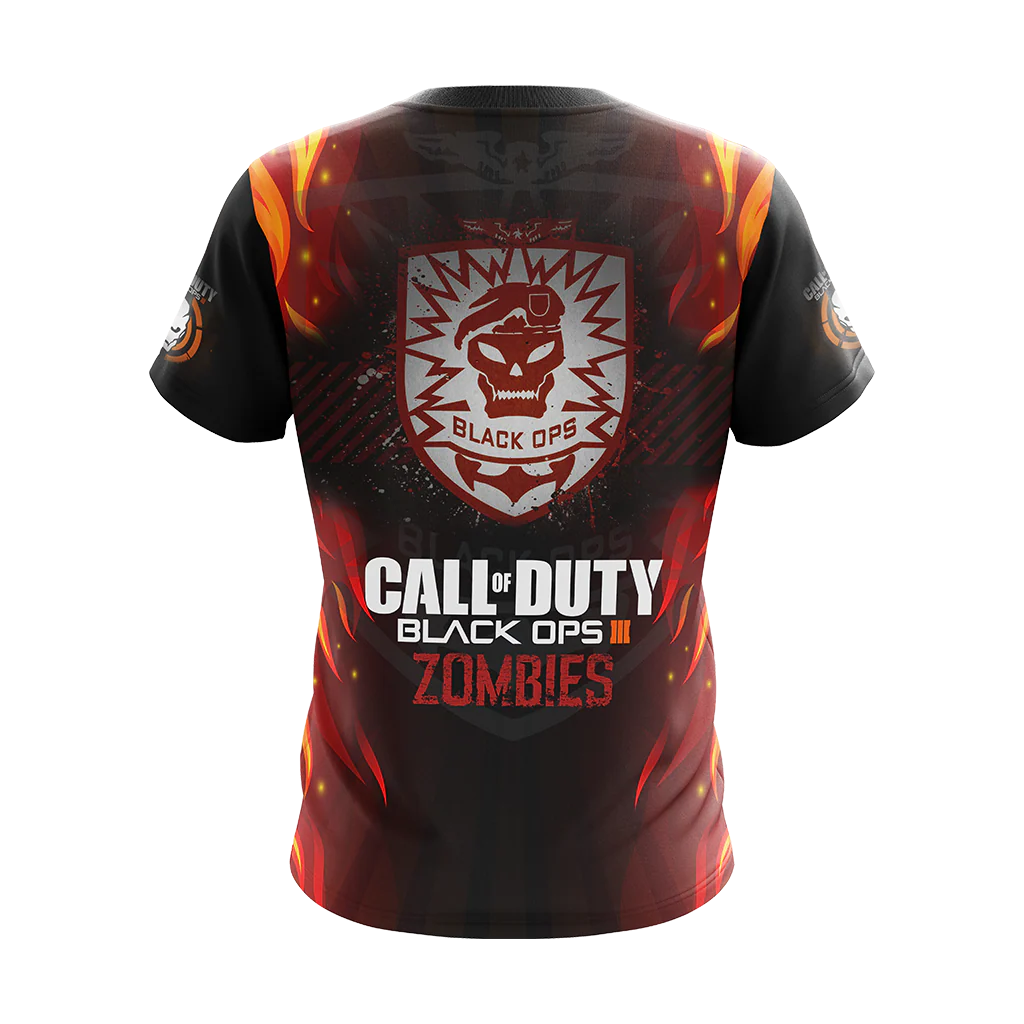 Call of Duty: Black Ops Zombies Unisex 3D T-shirt - Image 3