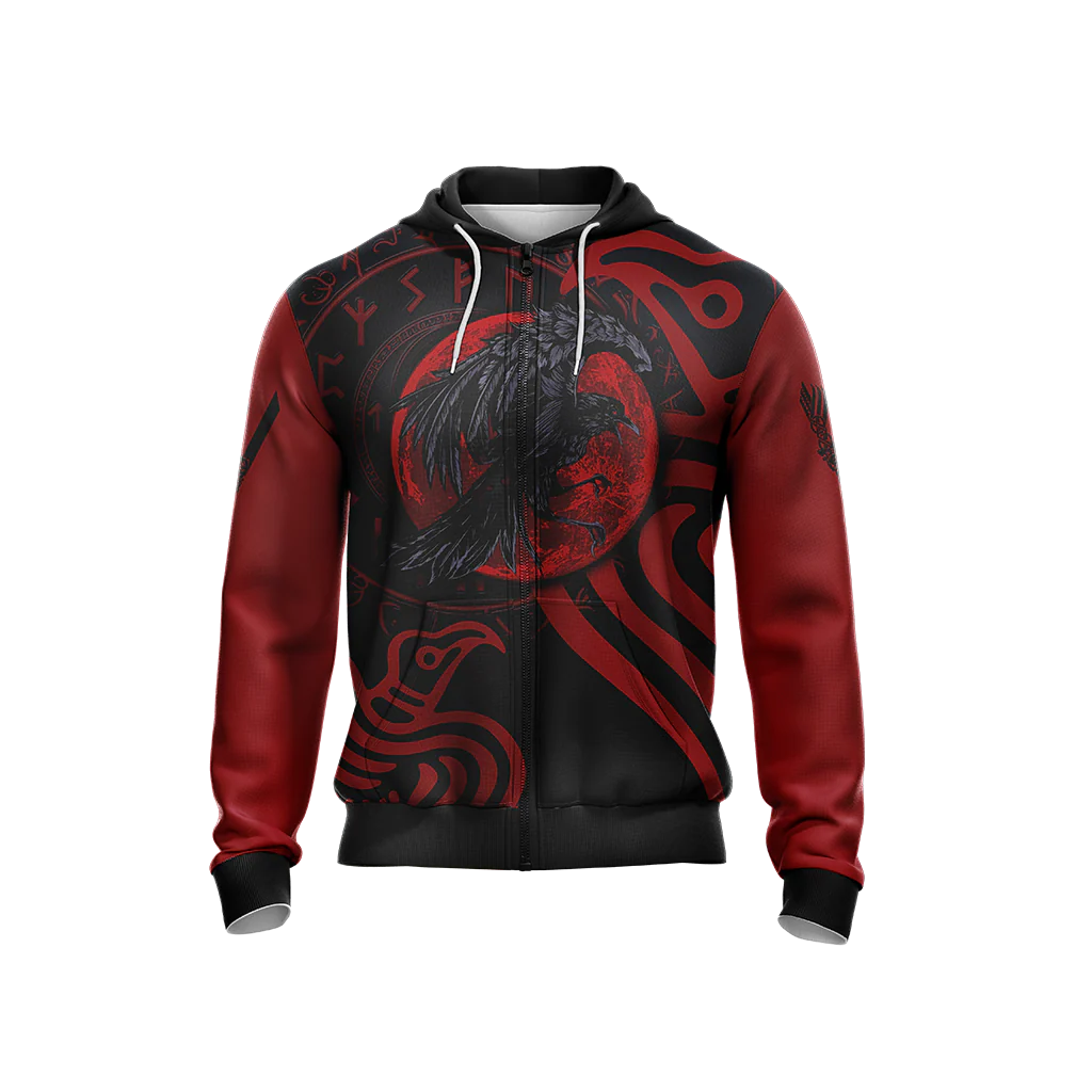 Vikings - Ravens Unisex 3D T-shirt - Image 10