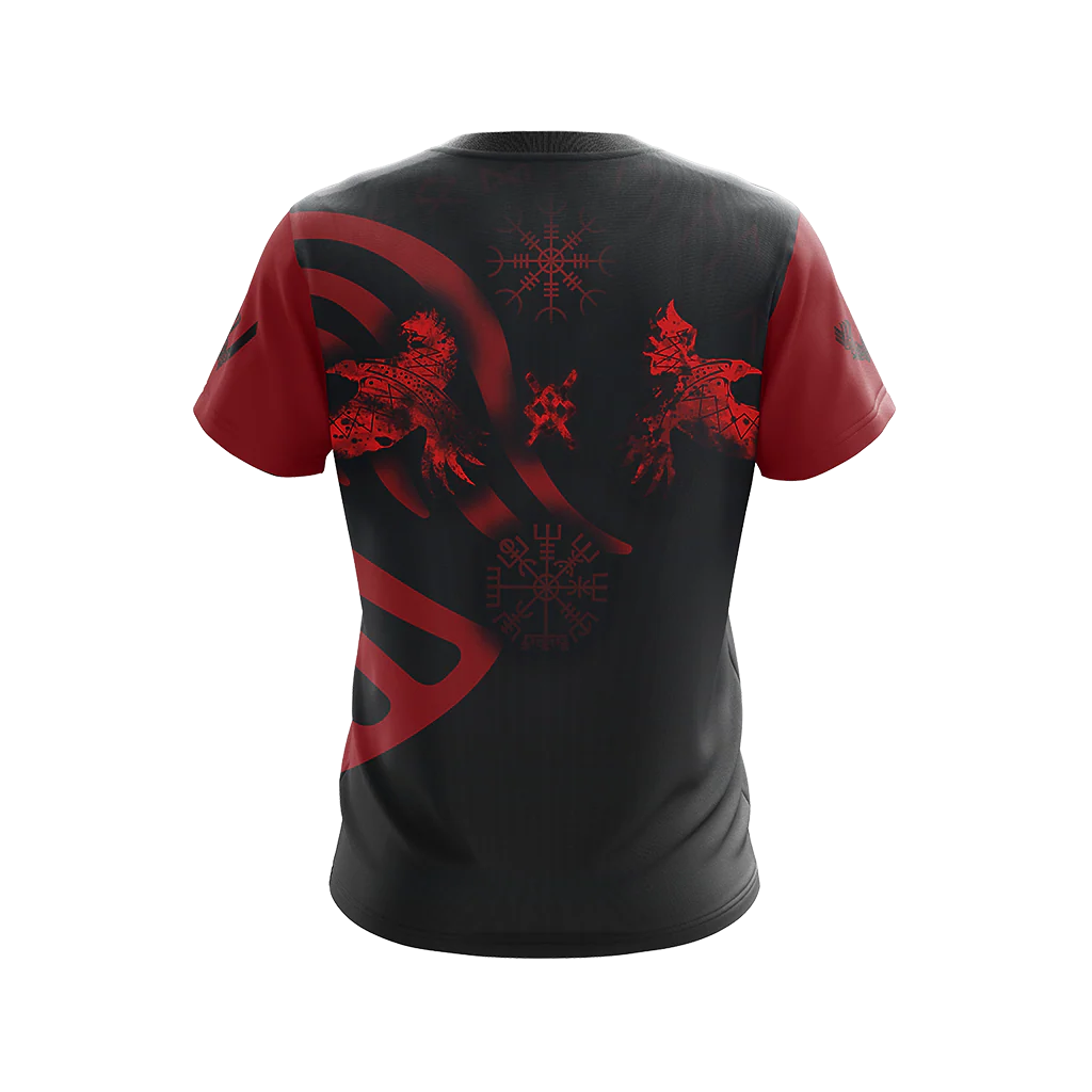 Vikings - Ravens Unisex 3D T-shirt - Image 3