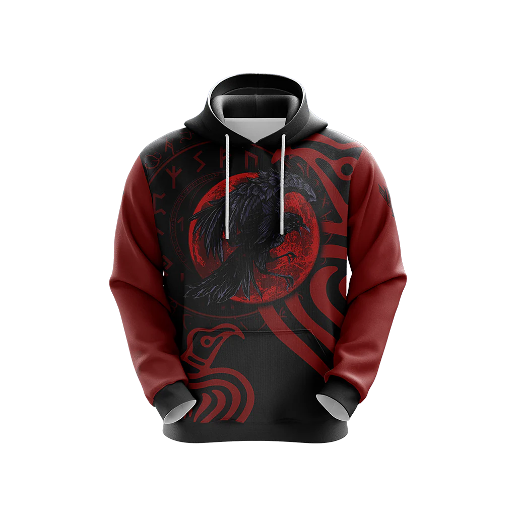 Vikings - Ravens Unisex 3D T-shirt - Image 6