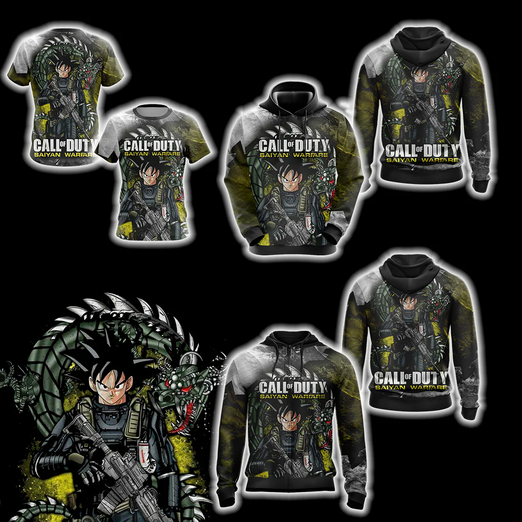 Call of Duty Game - Goku Unisex 3D T-shirt - Image 4