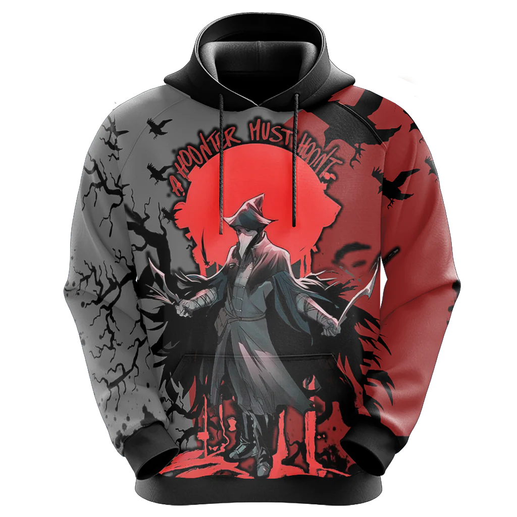 Bloodborne - Plague Doctor Hoot Unisex 3D T-shirt - Image 6