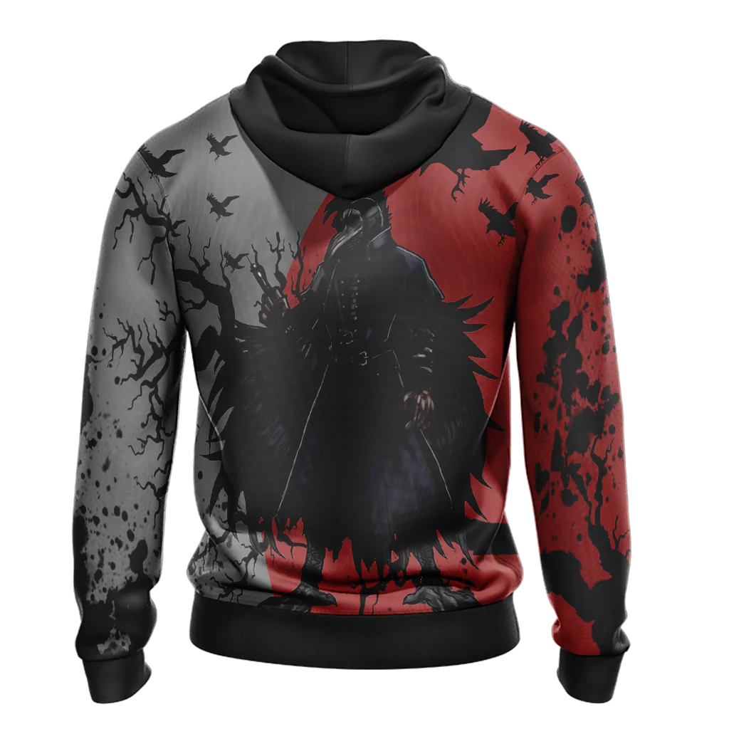 Bloodborne - Plague Doctor Hoot Unisex 3D T-shirt - Image 7