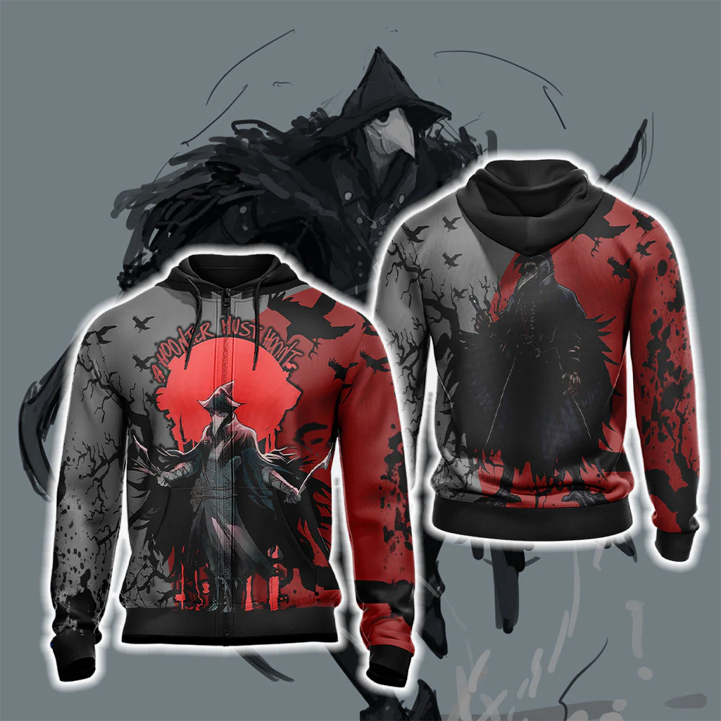 Bloodborne - Plague Doctor Hoot Unisex 3D T-shirt - Image 9