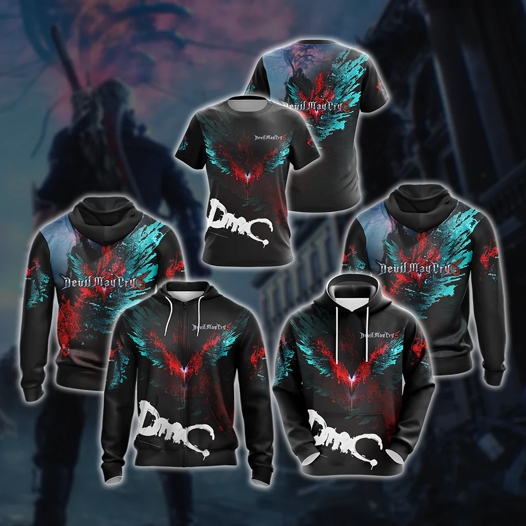 Devil May Cry 5 Unisex 3D T-shirt - Image 12