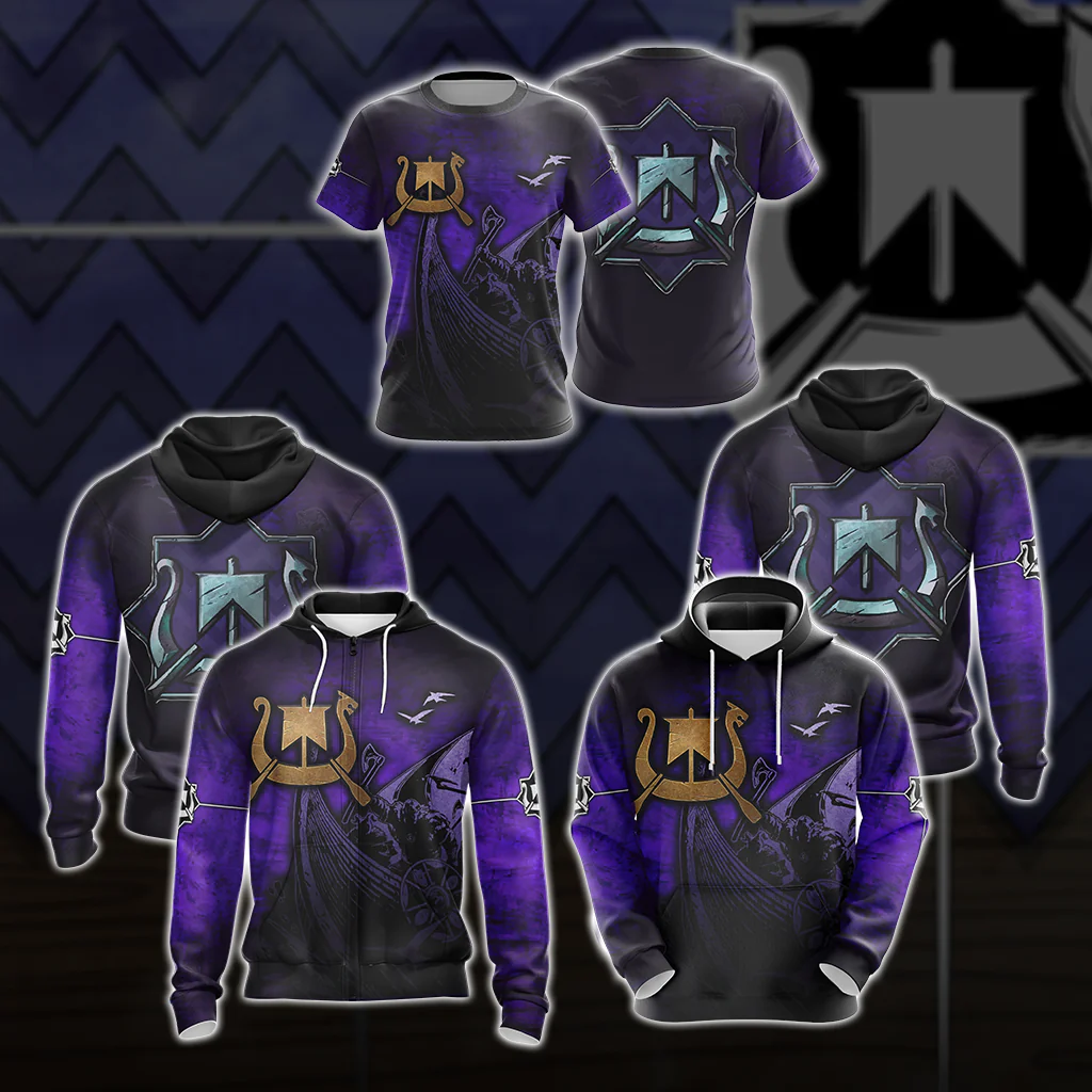 The Witcher - Skellige Clan Unisex 3D T-shirt - Image 8