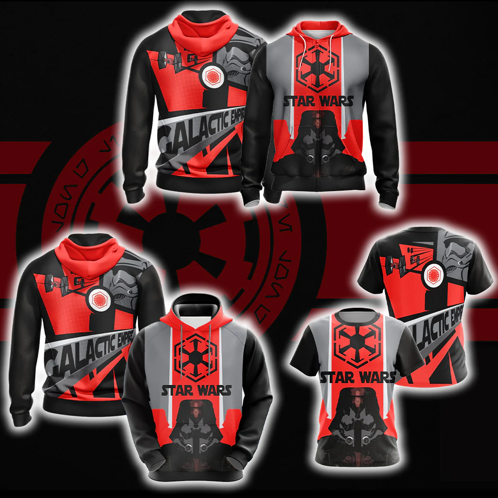 Star Wars - Galactic Empire Unisex 3D T-shirt - Image 4