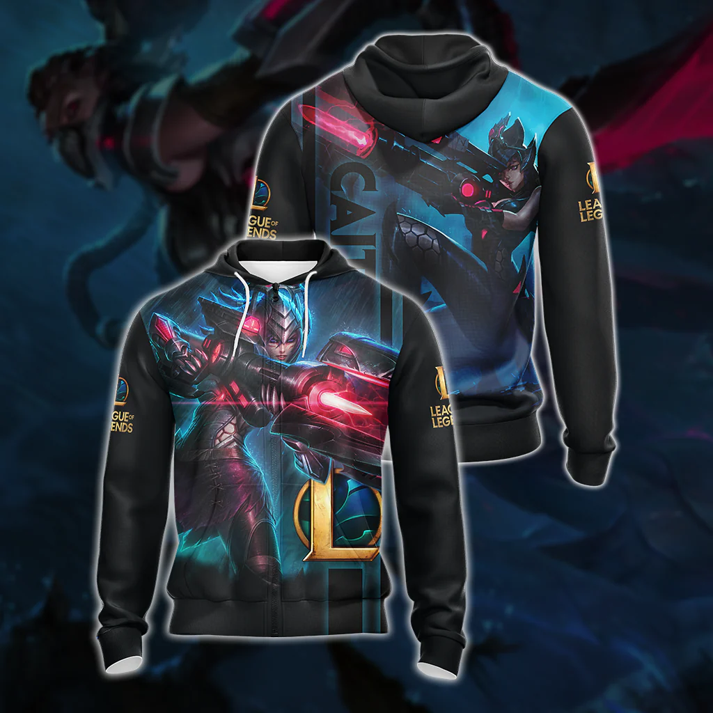 League of Legends - Caitlyn Champion Unisex 3D T-shirt - Image 5