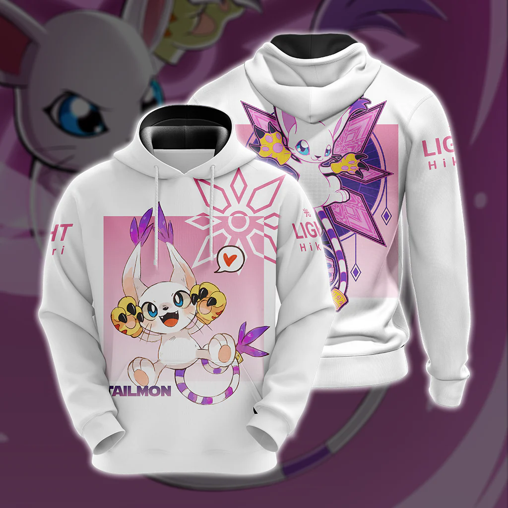 Digimon Gatomon Unisex 3D T-shirt - Image 5