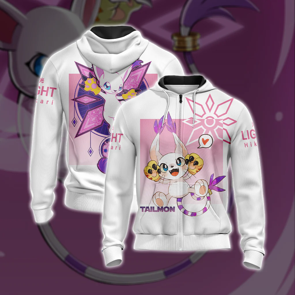 Digimon Gatomon Unisex 3D T-shirt - Image 6
