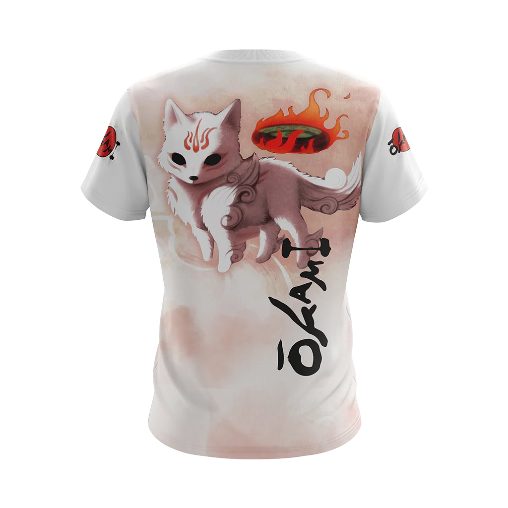 Okami Fox Unisex 3D T-shirt - Image 3