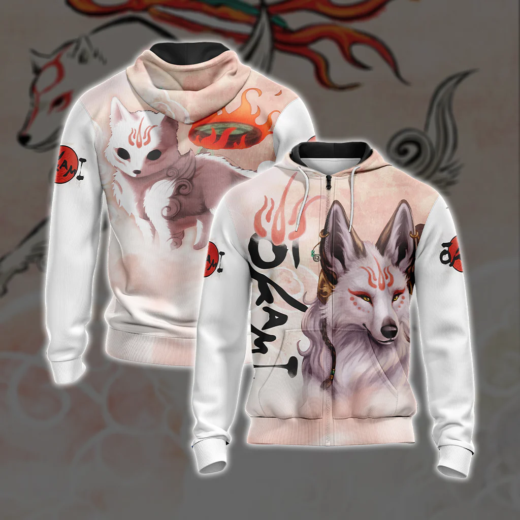 Okami Fox Unisex 3D T-shirt - Image 6