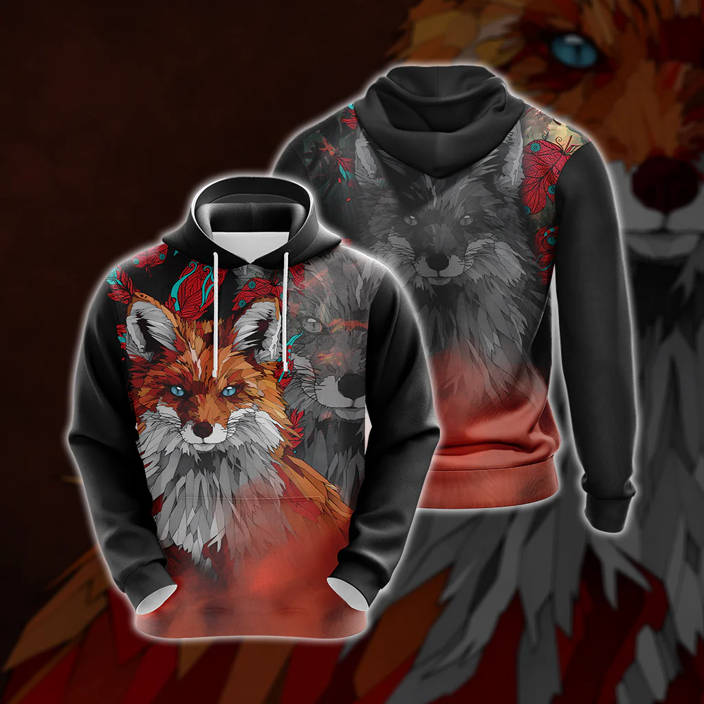 Aesthetic Fox Unisex 3D T-shirt - Image 5