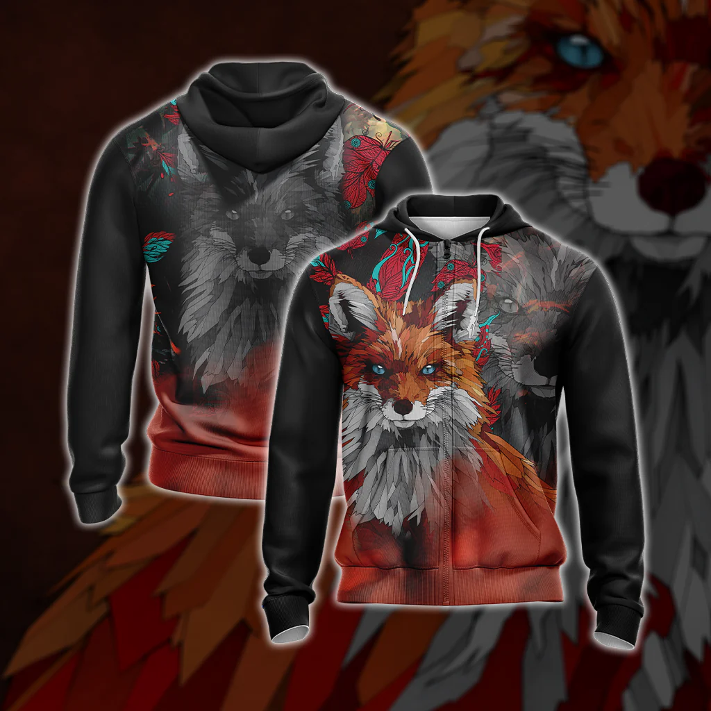 Aesthetic Fox Unisex 3D T-shirt - Image 6