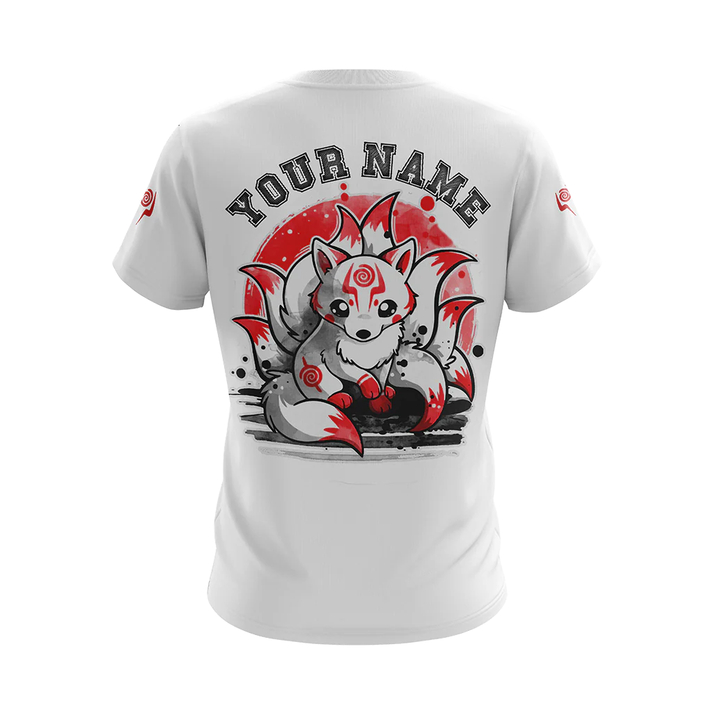 Ninetail fox Spirit - Customized New Unisex 3D T-shirt - Image 4