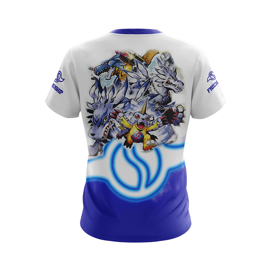 Digimon Gabumon Evolution Unisex 3D T-shirt - Image 3