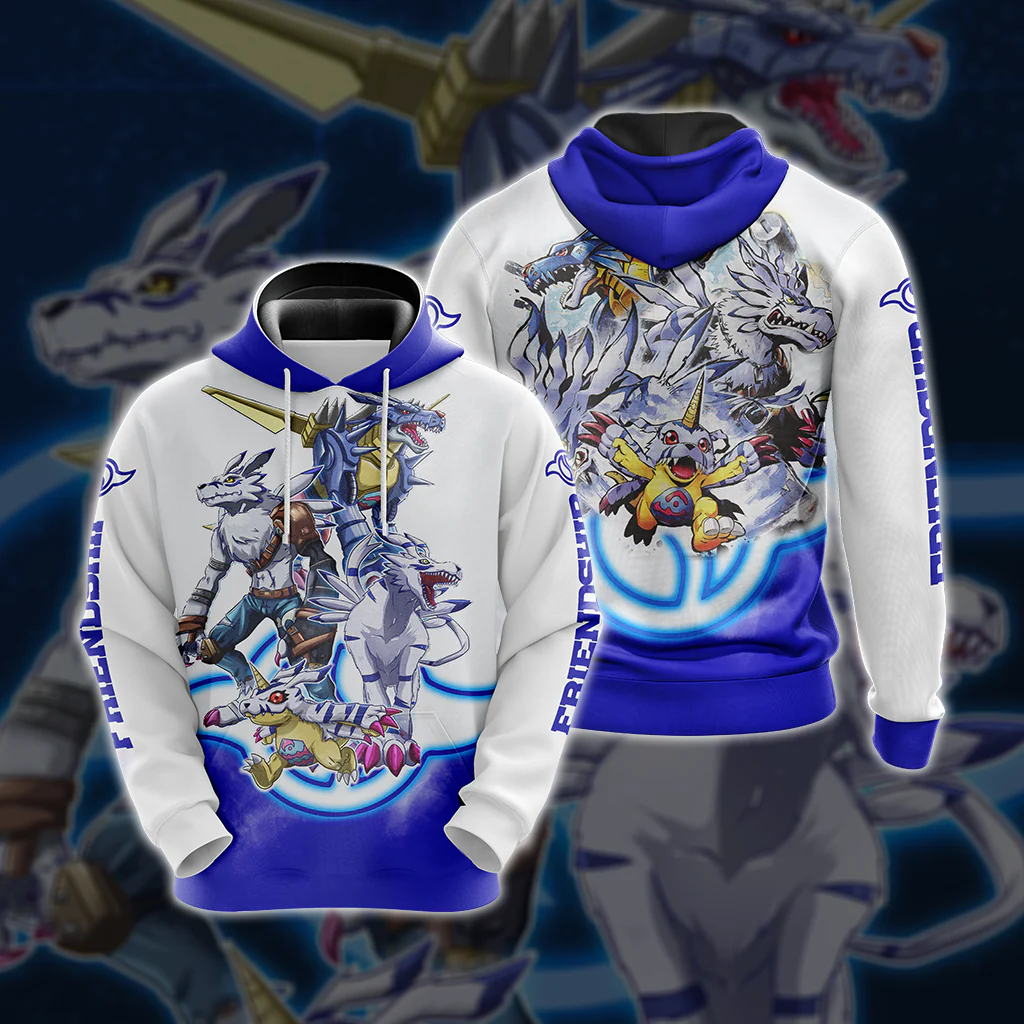 Digimon Gabumon Evolution Unisex 3D T-shirt - Image 5