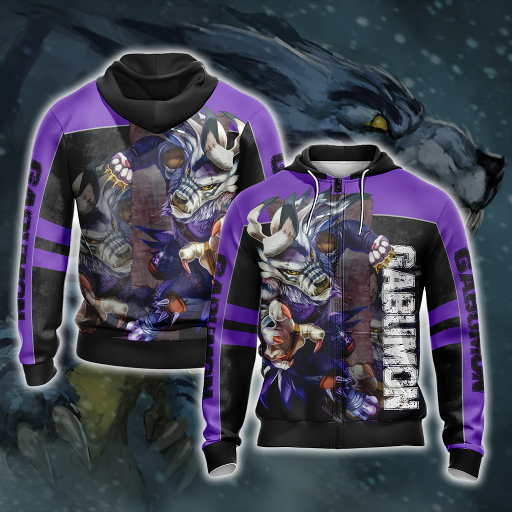 Digimon Gabumon Unisex 3D T-shirt - Image 6