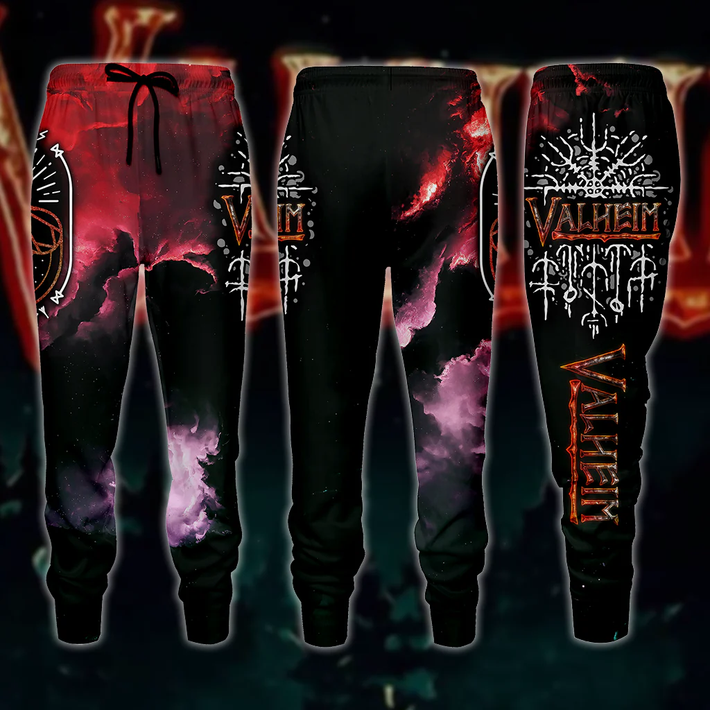 Valheim All 3D Over Print T-shirt Tank Top Zip Hoodie Pullover Hoodie Hawaiian Shirt Beach Shorts Jogger - Image 3