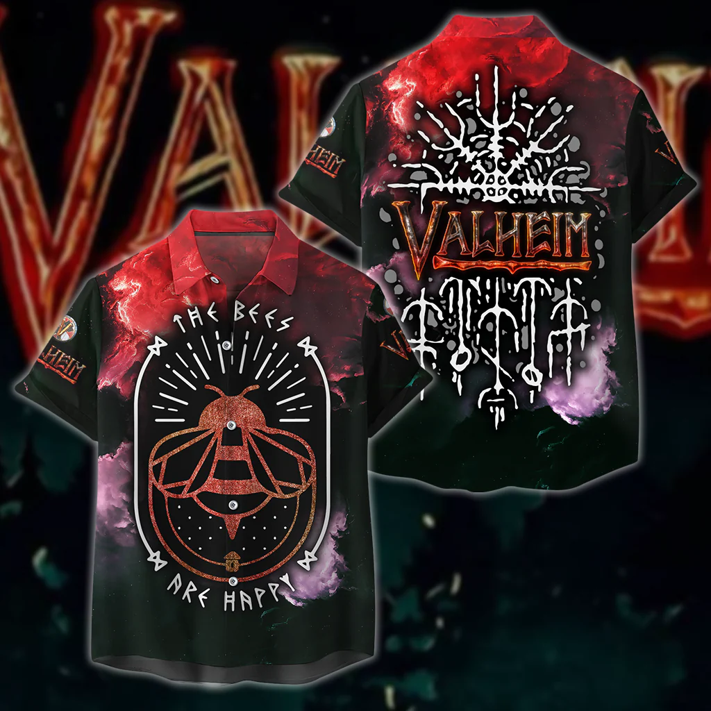 Valheim All 3D Over Print T-shirt Tank Top Zip Hoodie Pullover Hoodie Hawaiian Shirt Beach Shorts Jogger - Image 8