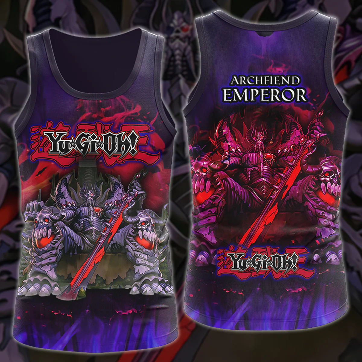 Yu-Gi-Oh! Archfiend Emperor Video Game 3D All Over Print T-shirt Tank Top Zip Hoodie Pullover Hoodie Hawaiian Shirt Beach Shorts Jogger - Image 8