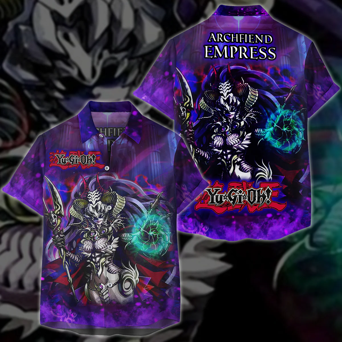 Yu-Gi-Oh! Archfiend Empress Video Game 3D All Over Print T-shirt Tank Top Zip Hoodie Pullover Hoodie Hawaiian Shirt Beach Shorts Jogger - Image 4