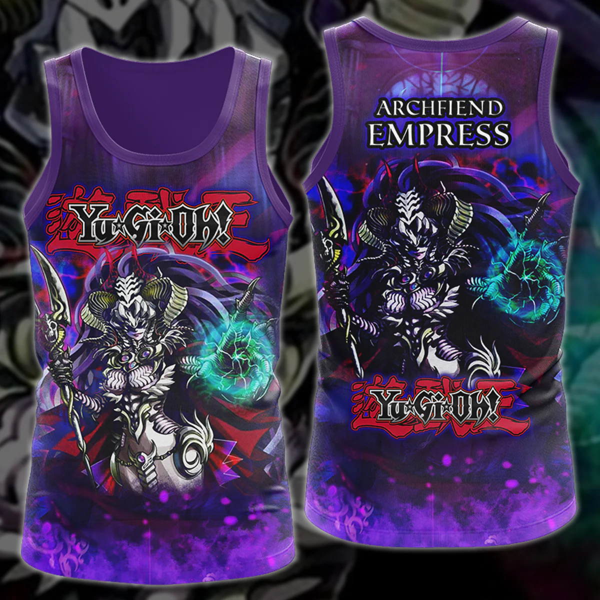 Yu-Gi-Oh! Archfiend Empress Video Game 3D All Over Print T-shirt Tank Top Zip Hoodie Pullover Hoodie Hawaiian Shirt Beach Shorts Jogger - Image 7