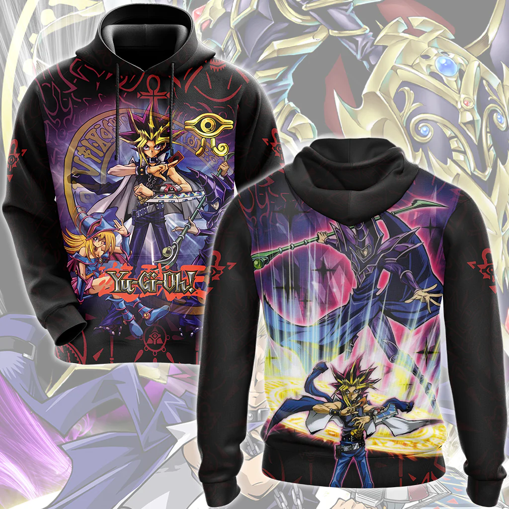 Yu-Gi-Oh! Dark Magician Video Game All Over Printed T-shirt Tank Top Zip Hoodie Pullover Hoodie Hawaiian Shirt Beach Shorts Joggers - Image 3