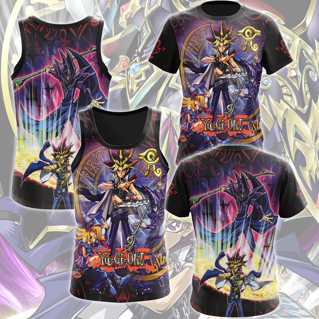 Yu-Gi-Oh! Dark Magician Video Game All Over Printed T-shirt Tank Top Zip Hoodie Pullover Hoodie Hawaiian Shirt Beach Shorts Joggers - Image 8