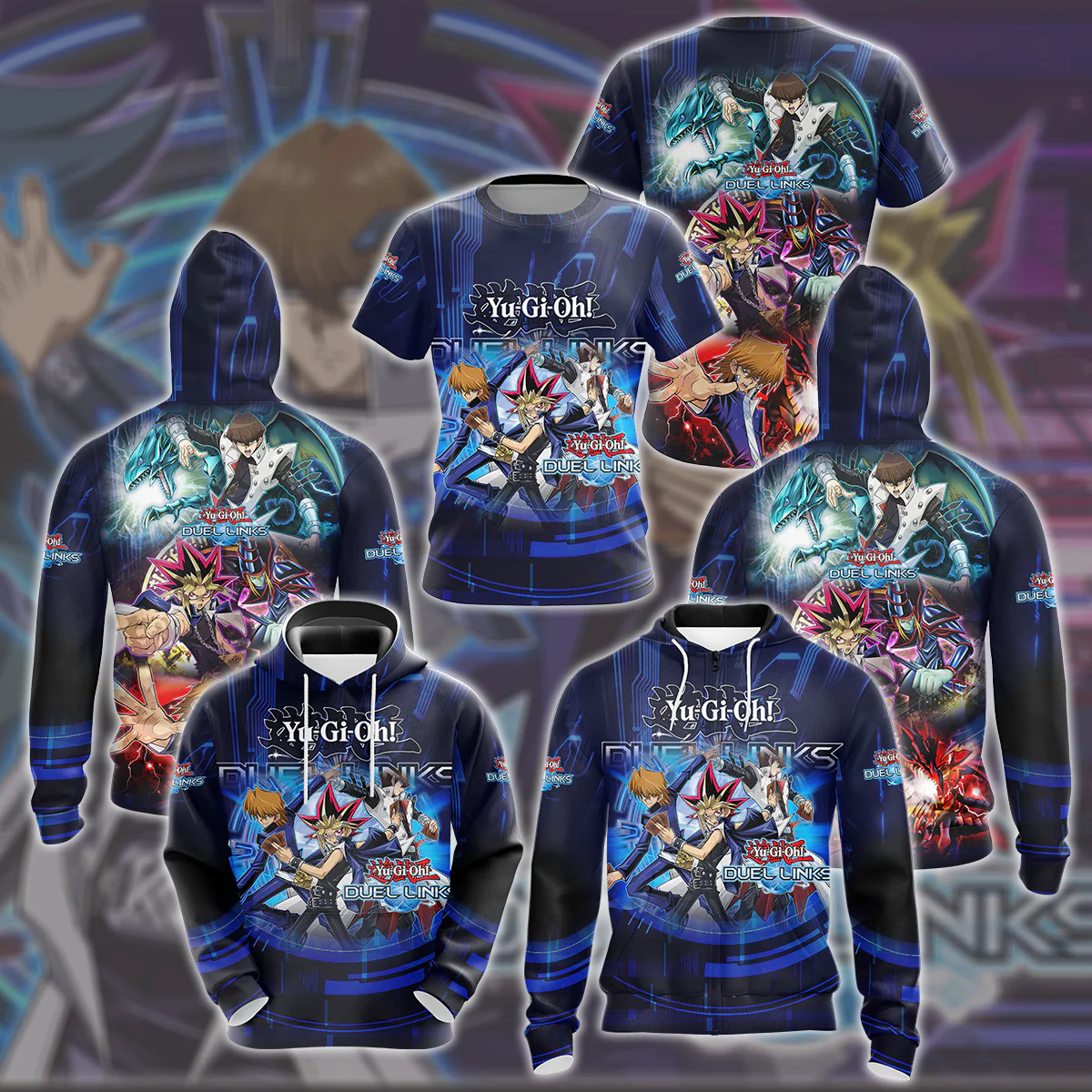 Yu-Gi-Oh! Duel Links Video Game All Over Printed T-shirt Tank Top Zip Hoodie Pullover Hoodie Hawaiian Shirt Beach Shorts Joggers - Image 9