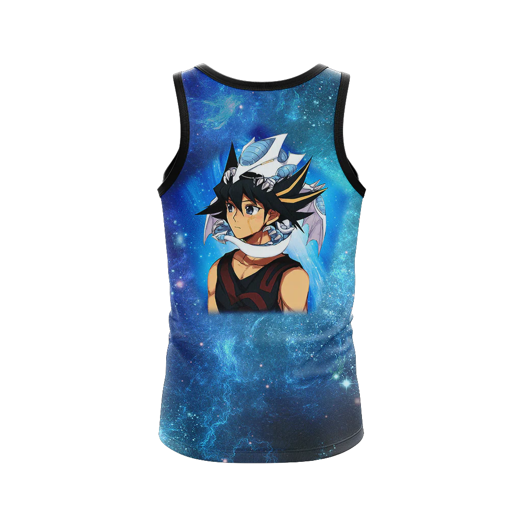Yu-Gi-Oh! Yusei Fudo and Stardust Dragon New Version 3D Tank Top - Image 3