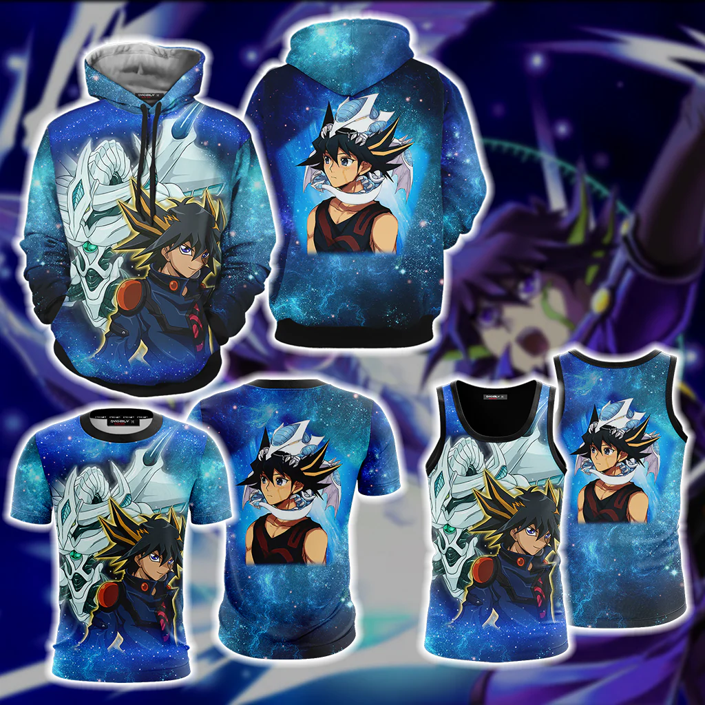 Yu-Gi-Oh! Yusei Fudo and Stardust Dragon New Version 3D Tank Top - Image 4
