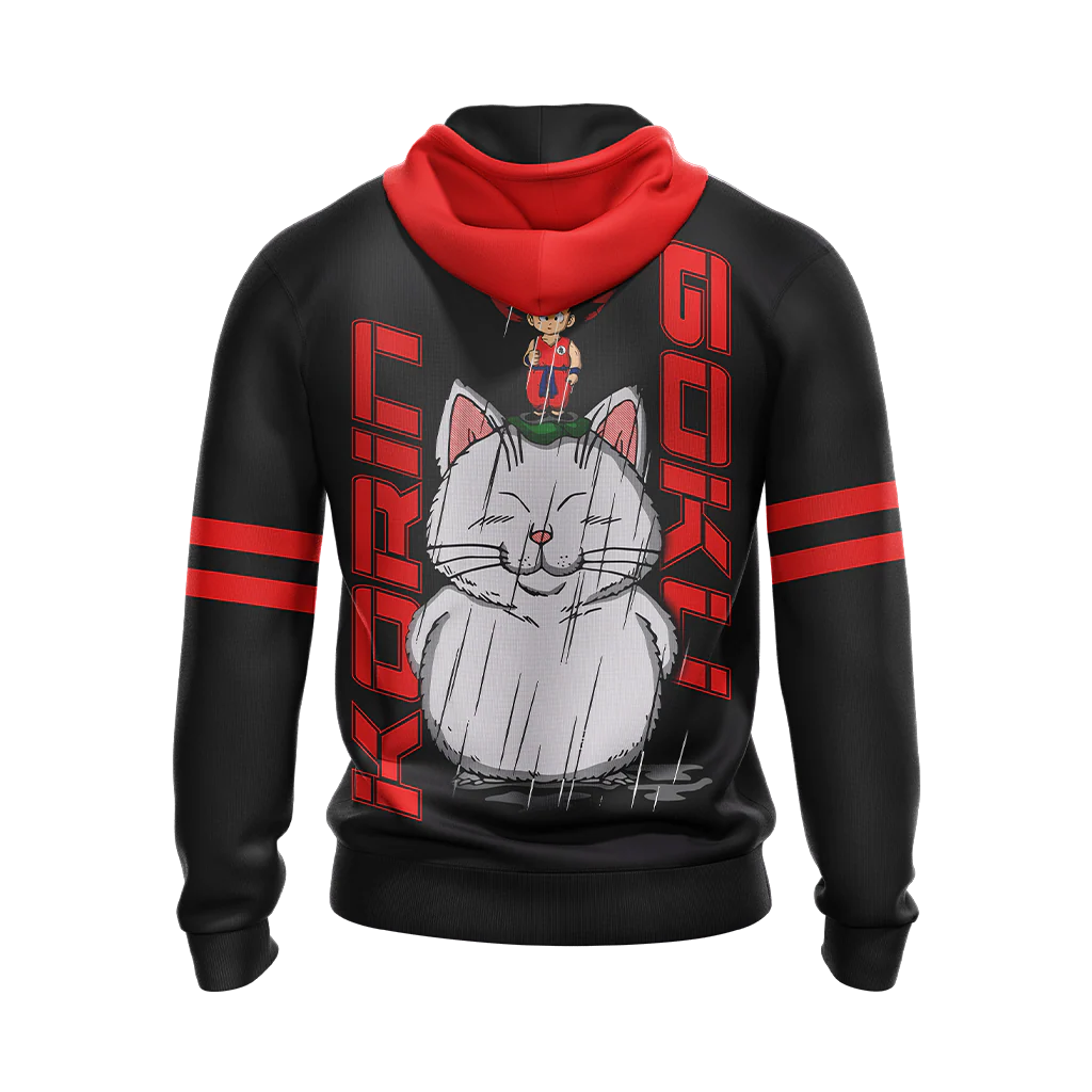 Dragon Ball Goku and Korin in My Neighbor Totoro Unisex Zip Up Hoodie - Image 4