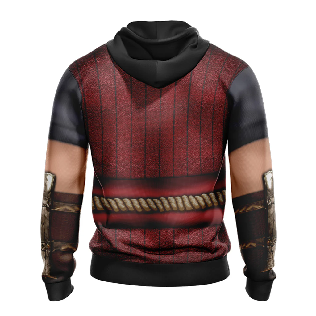 Mortal Kombat Liu Kang Cosplay Unisex 3D T-shirt Zip Hoodie - Image 6